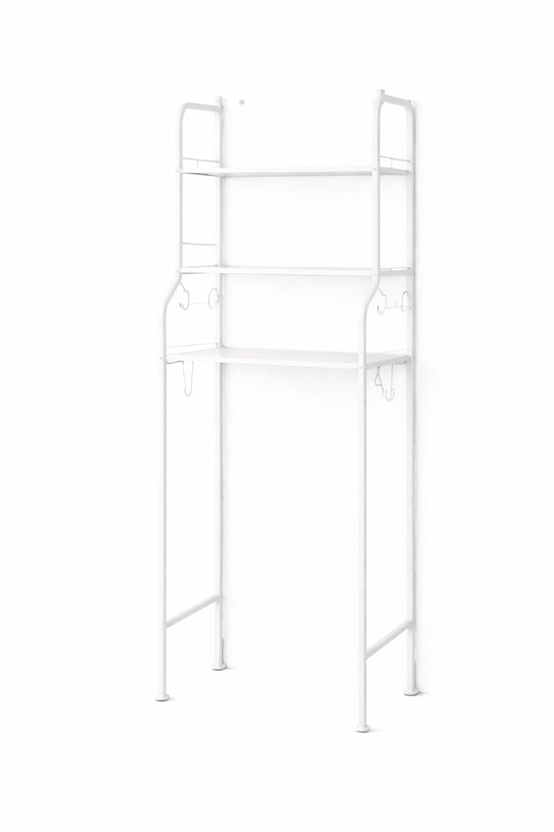 OVER-THE-TOILET BATHROOM STORAGE SHELF RACK