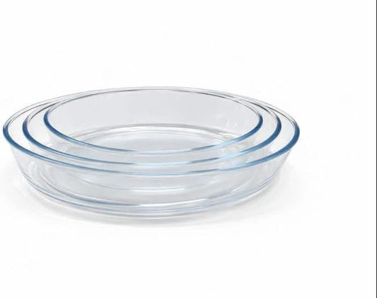 CLEAR GLASS MIXING BOWL SET – MULTI-PURPOSE KITCHEN SERVING BOWLS