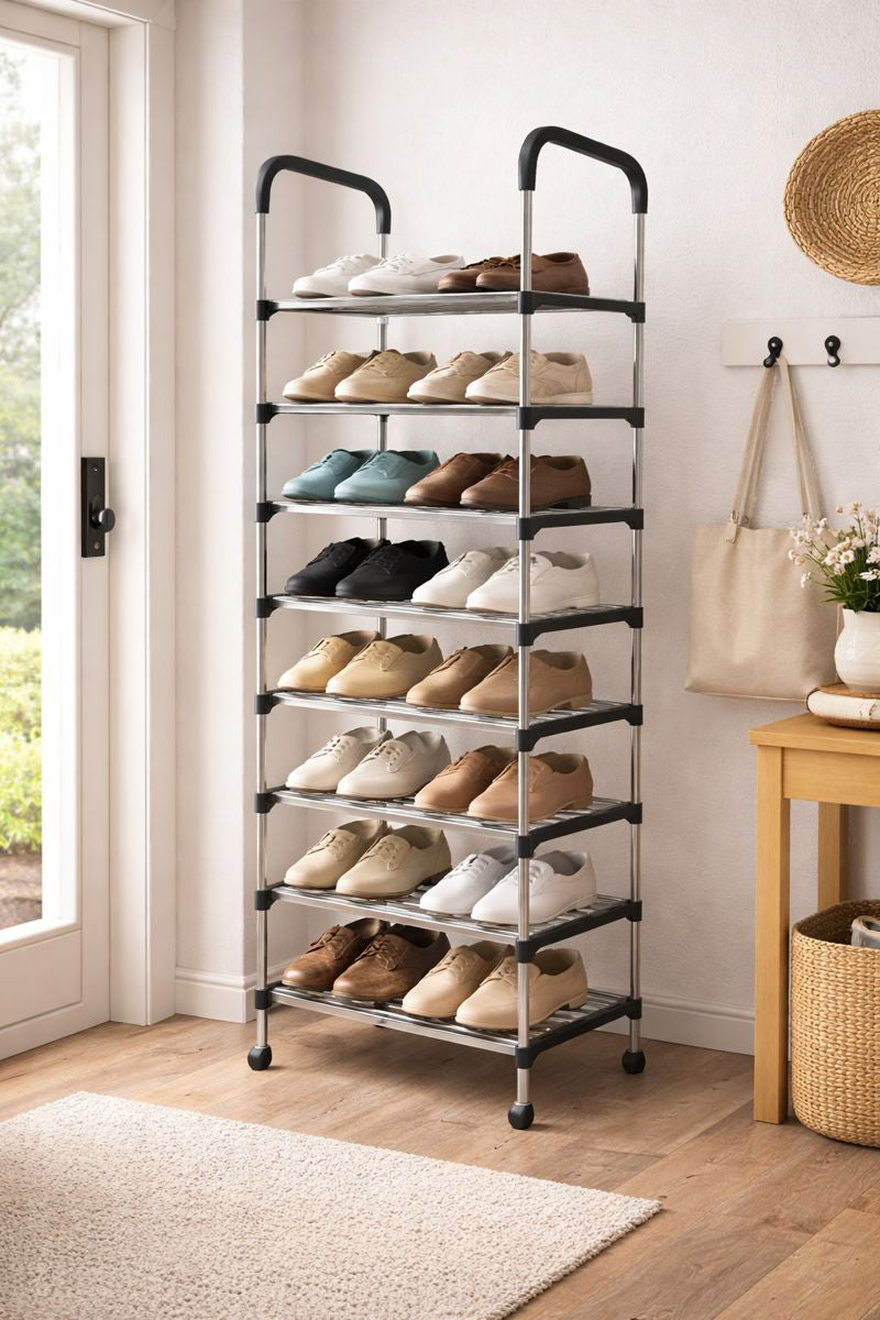 MULTI-TIER METAL SHOE RACK ORGANIZER