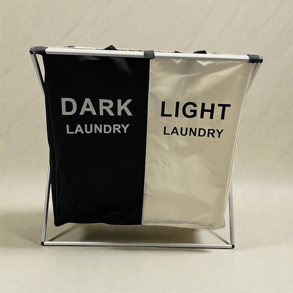 DUAL COMPARTMENT LAUNDRY SORTER HAMPER