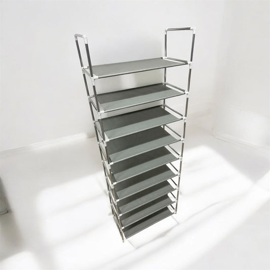 MULTI-TIER ROLLING SHOE STORAGE RACK
