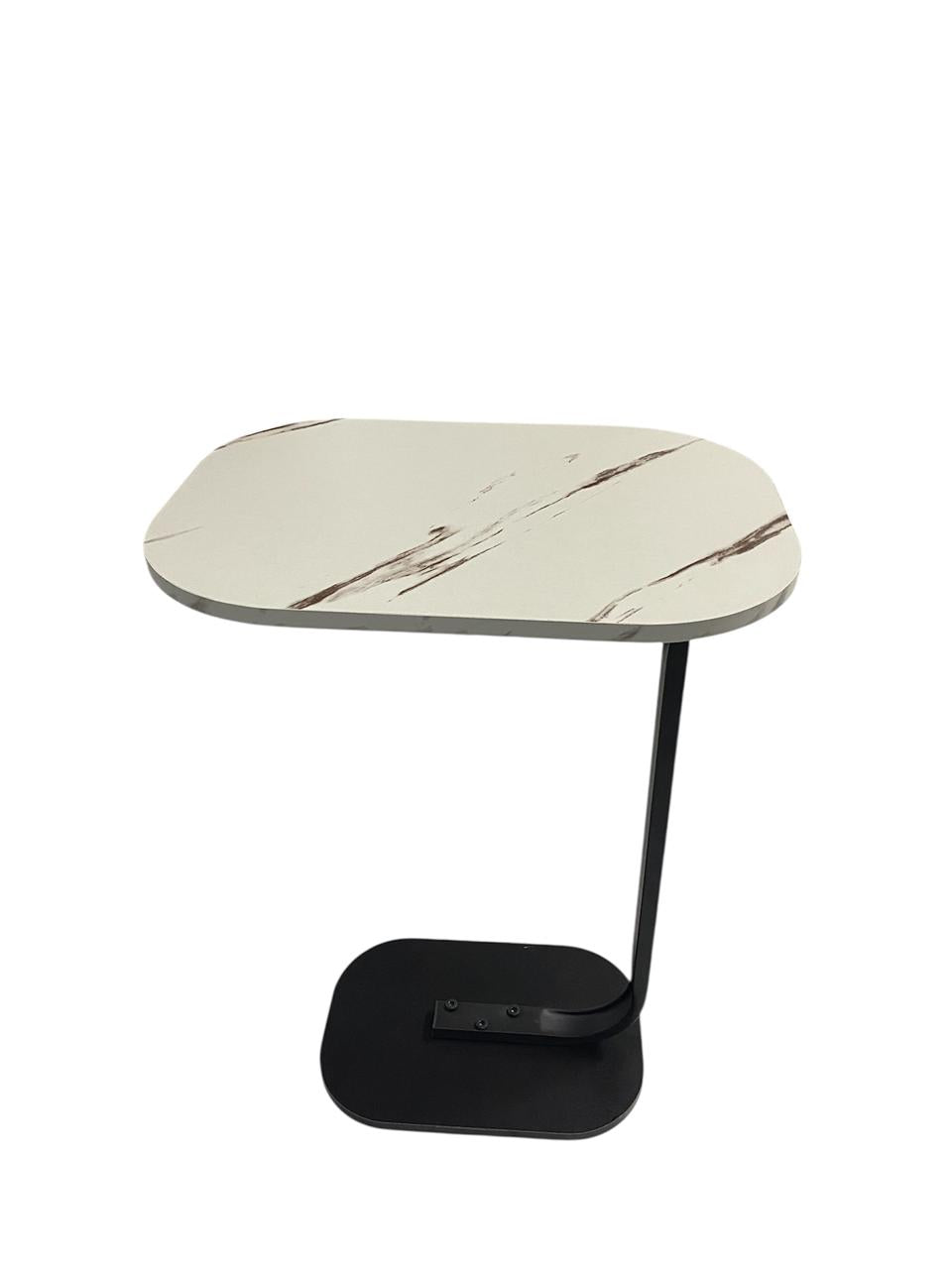 MODERN WHITE MARBLE SIDE TABLE