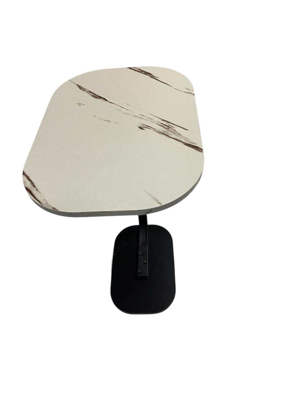 MODERN WHITE MARBLE SIDE TABLE