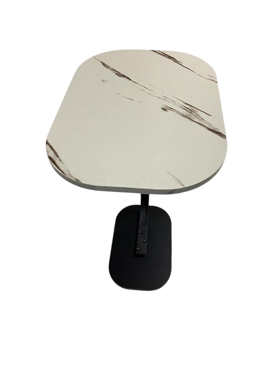 MODERN WHITE MARBLE SIDE TABLE