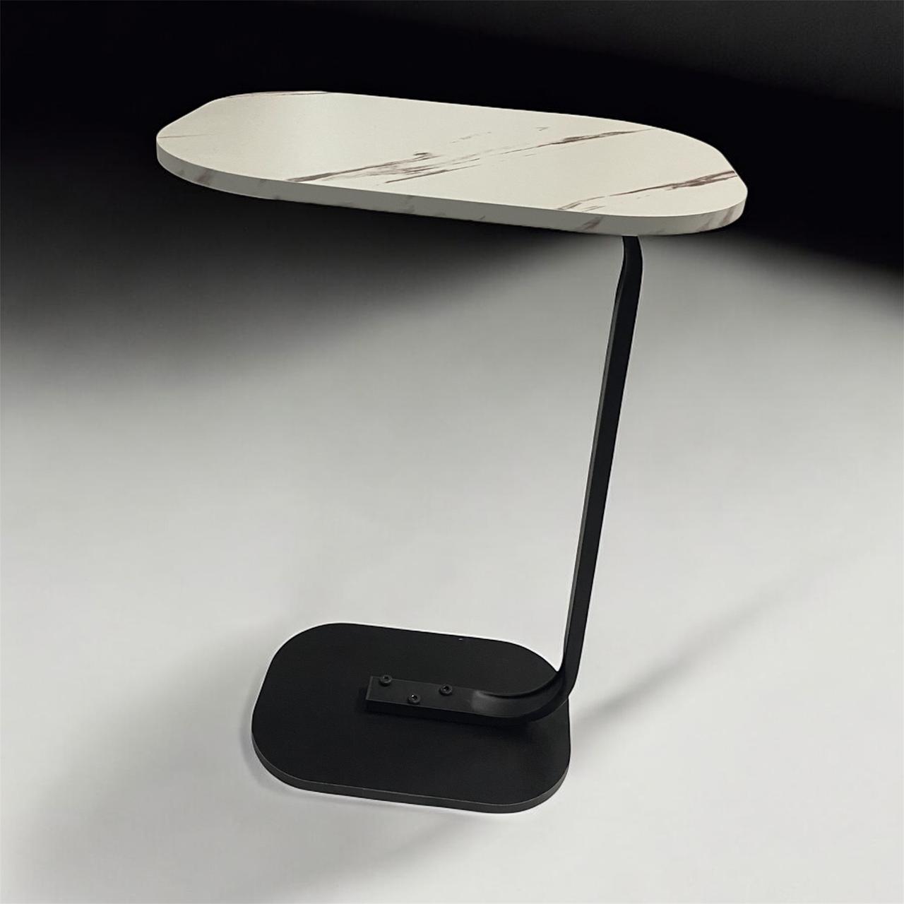 MODERN WHITE MARBLE SIDE TABLE
