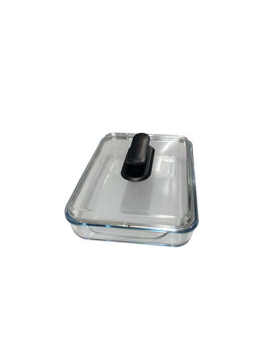 RECTANGULAR TEMPERED GLASS CASSEROLE DISH WITH LID