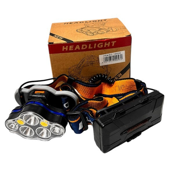 Rechargeable LED Headlamp with Adjustable Strap – High-Power Multi-Mode Headlight for Outdoor & Work Use