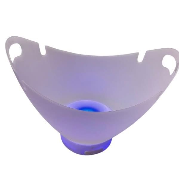 LED ICE BUCKET WITH BLUETOOTH SPEAKER & WINE GLASS HOLDERS – RECHARGEABLE COLOUR-CHANGING PARTY COOLER