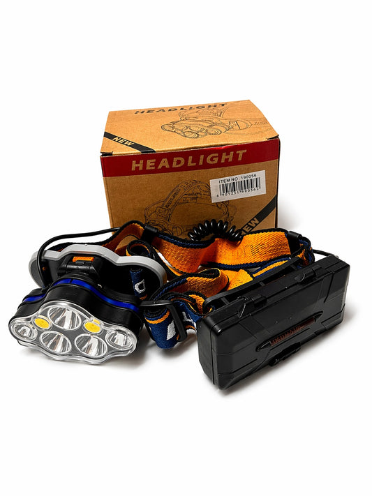Rechargeable LED Headlamp with Adjustable Strap – High-Power Multi-Mode Headlight for Outdoor & Work Use