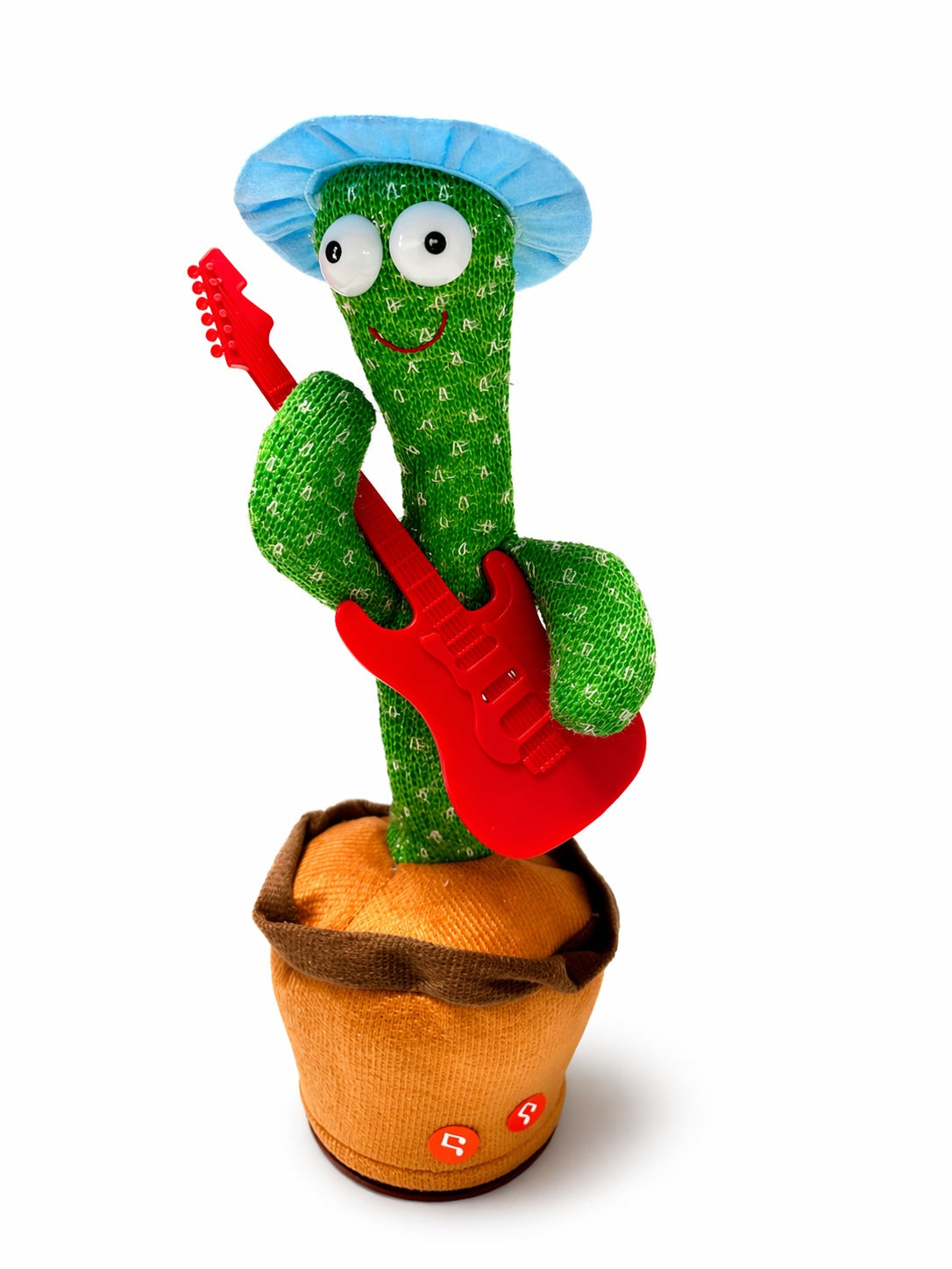 Dancing Musical Cactus Toy with Guitar – Talking & Singing Plush Interactive Toy for Kids