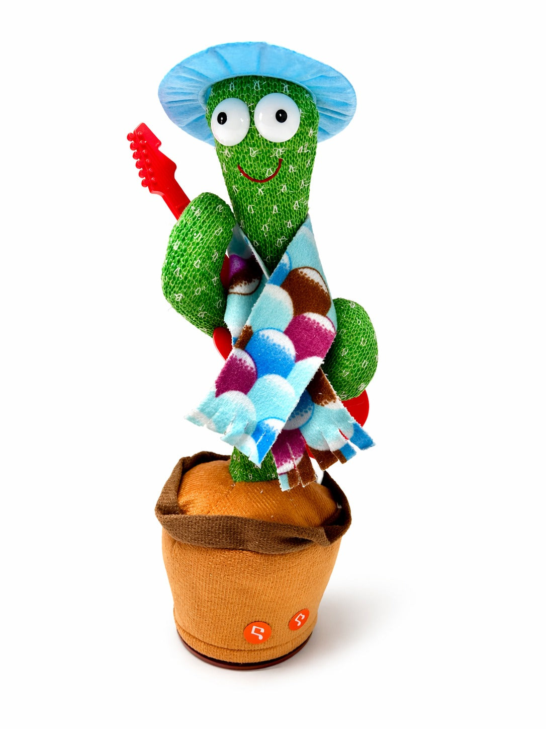 Dancing Musical Cactus Toy with Guitar – Talking & Singing Plush Interactive Toy for Kids